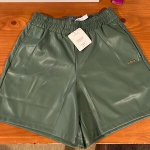 Fabletics Vegan Leather Shorts